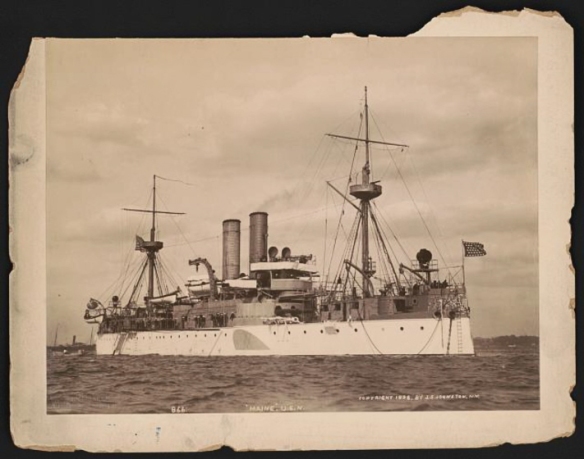USSMaine-HavanaHarbor-1898-LR